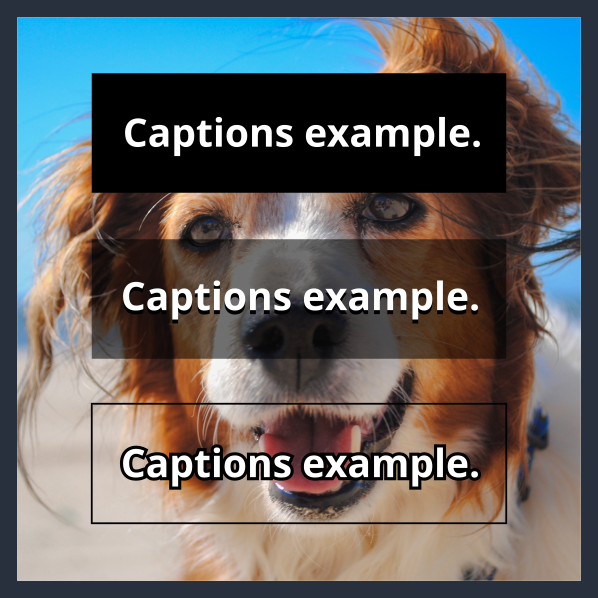 Ensure contrast by providing a black outline or drop shadow